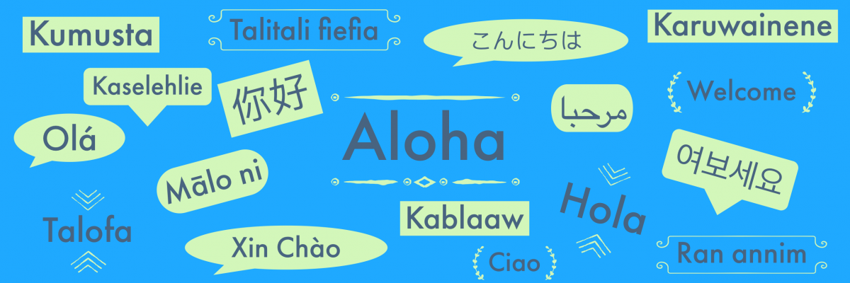 the word welcome in 13 different languages