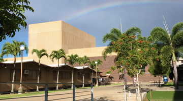 exterior of theatre building