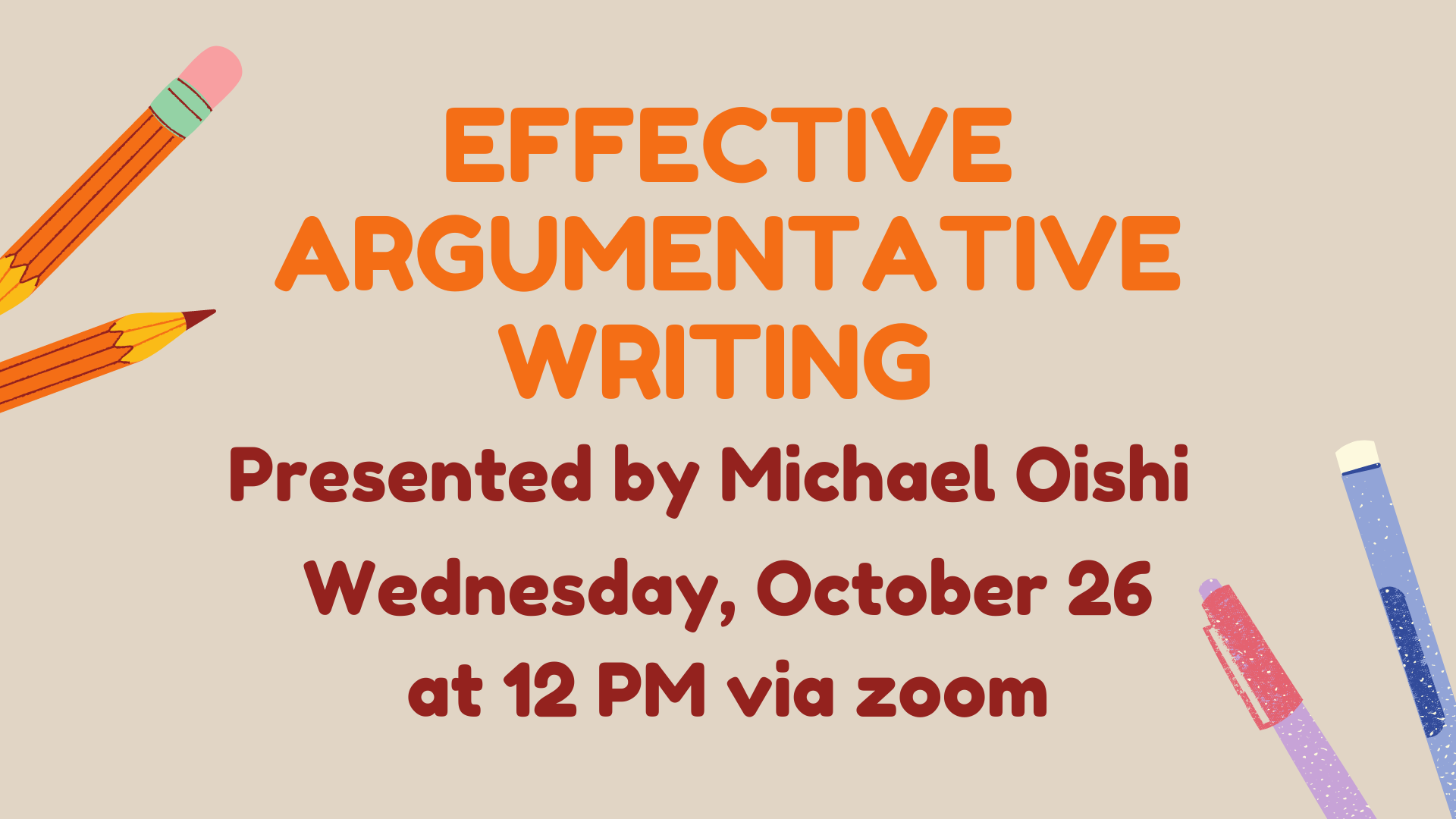 Success Connection Workshop - Effective Argumentative Writing
