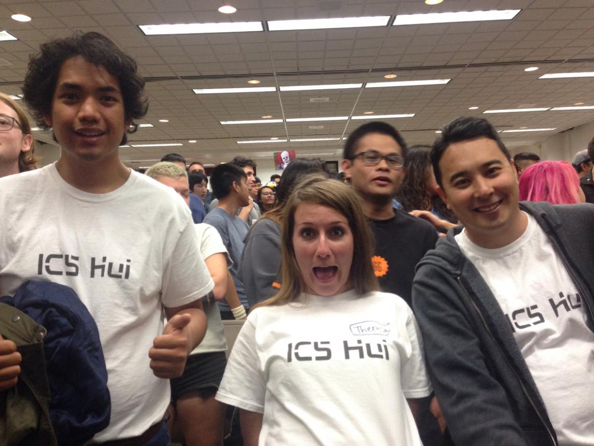 ICS Hui students at event