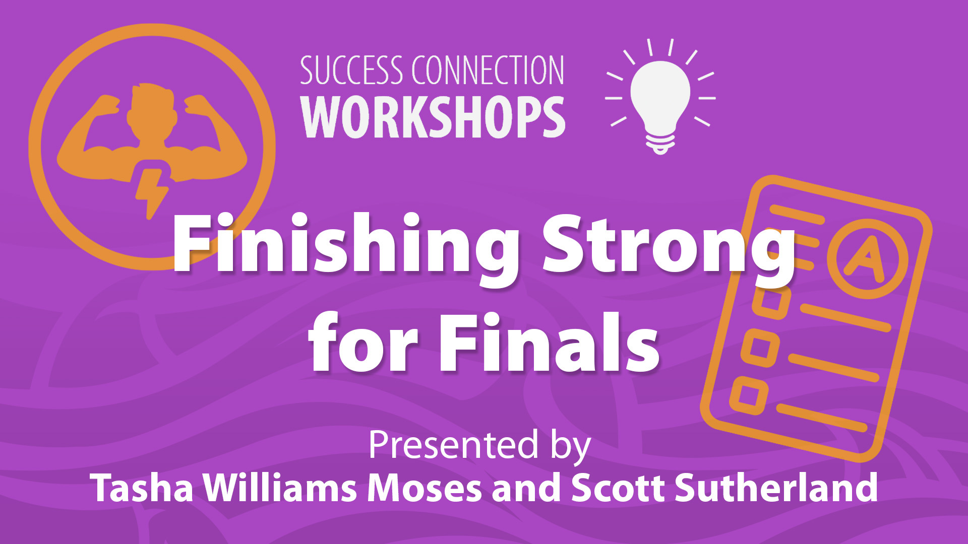 Success Connection Workshops Finishing Strong for Finals