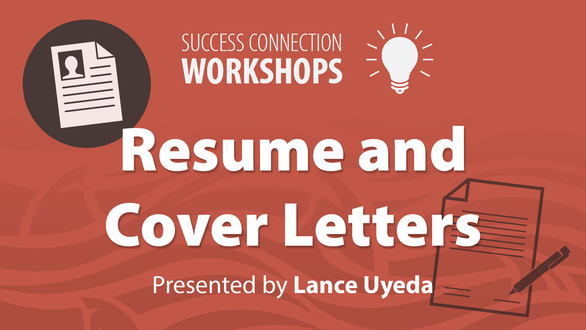 Success Connection Workshops Resume and Cover Letters