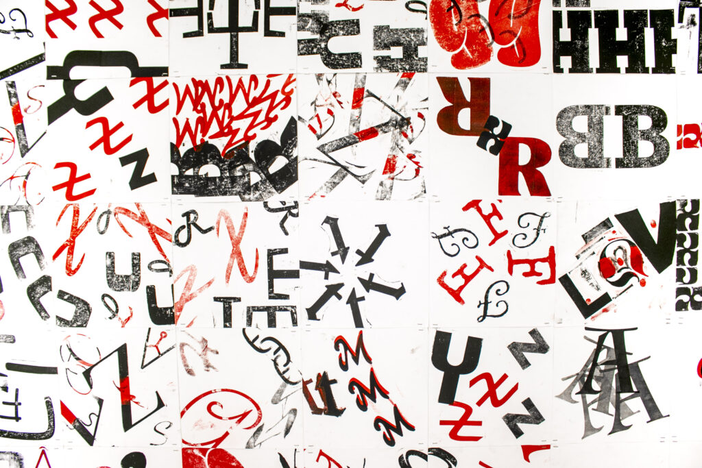 Art 166 digital printmaking installation